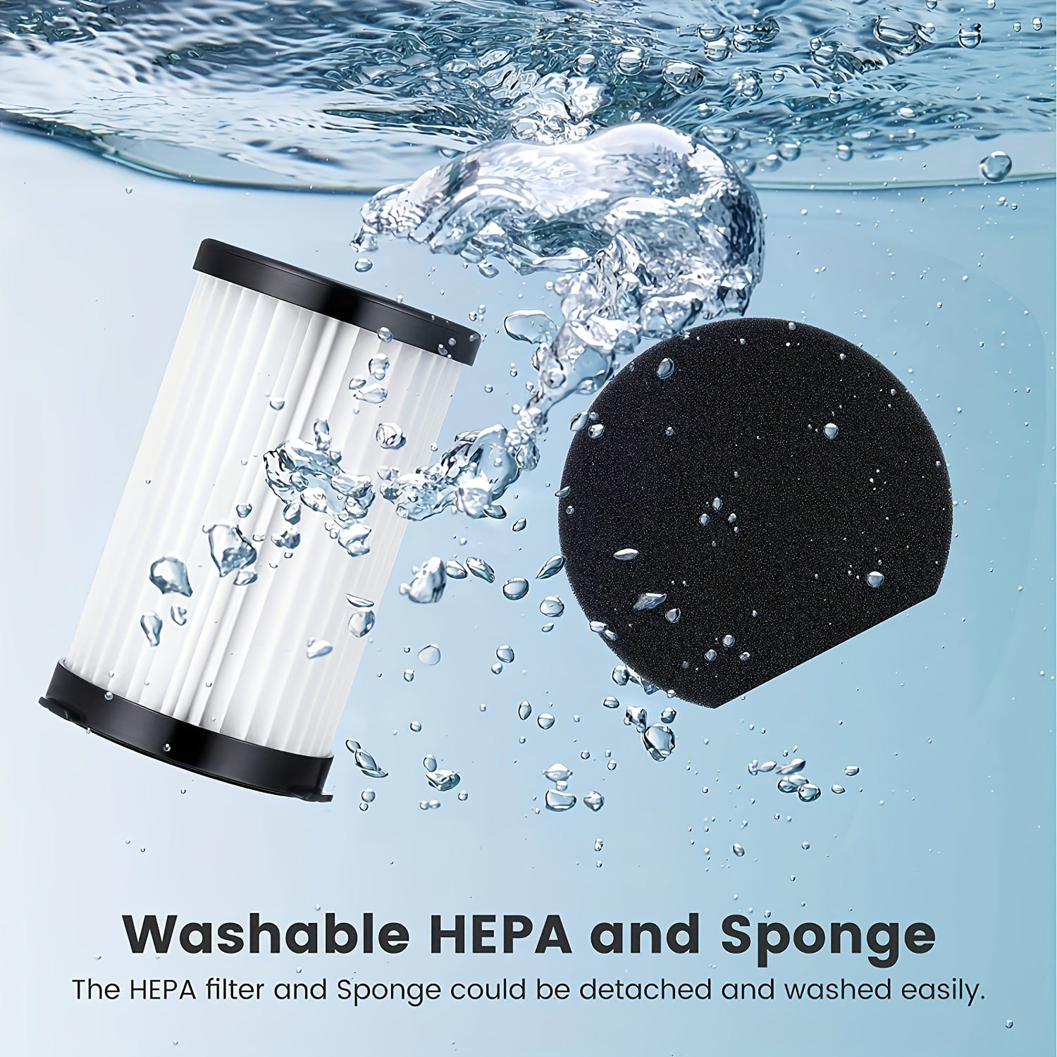 Set of 4 Vacuum Filters for Handheld and Stick Vacuums, High-Performance Replacement Filters