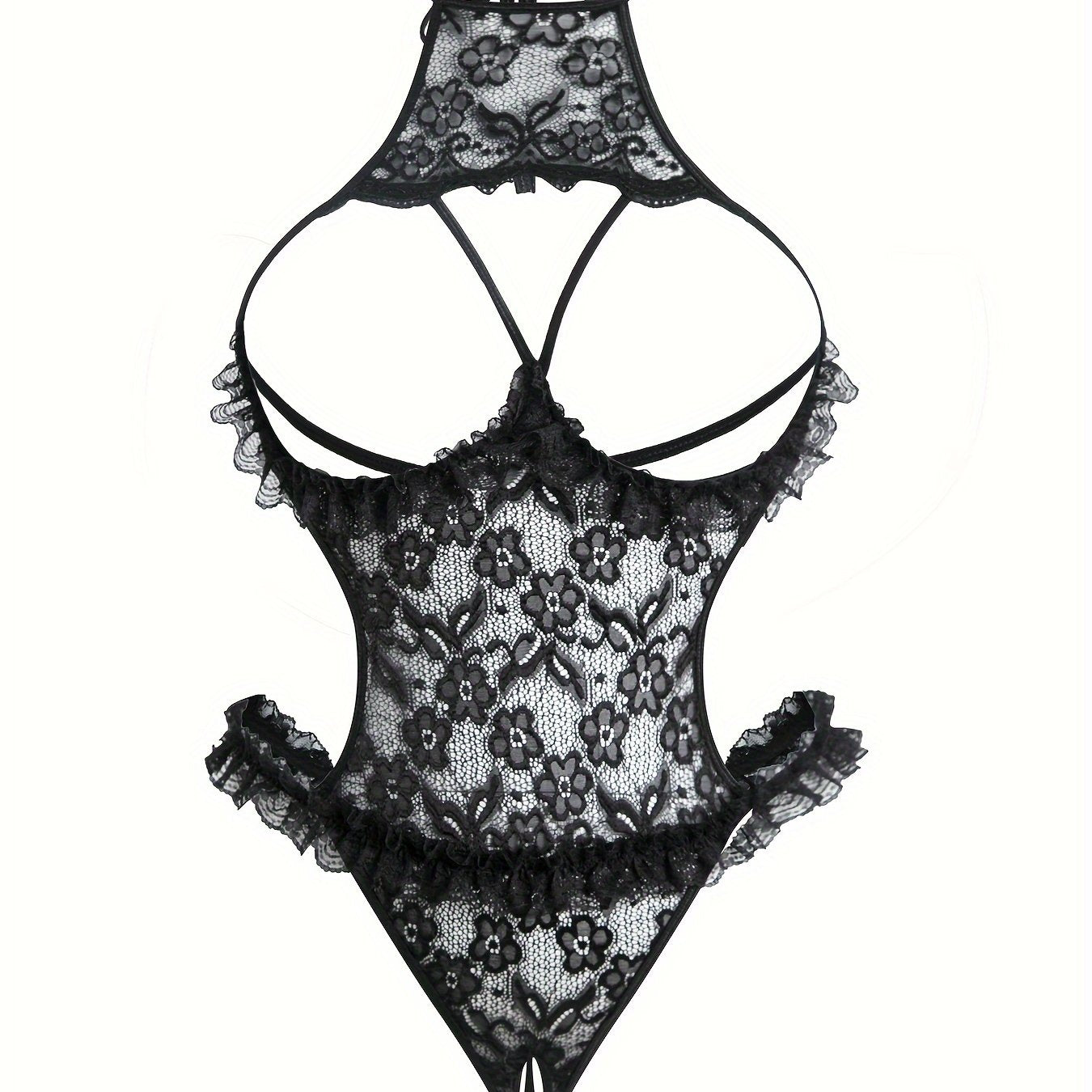 Mono de cuerpo de algodón para mujer de talla grande con ajuste sexy