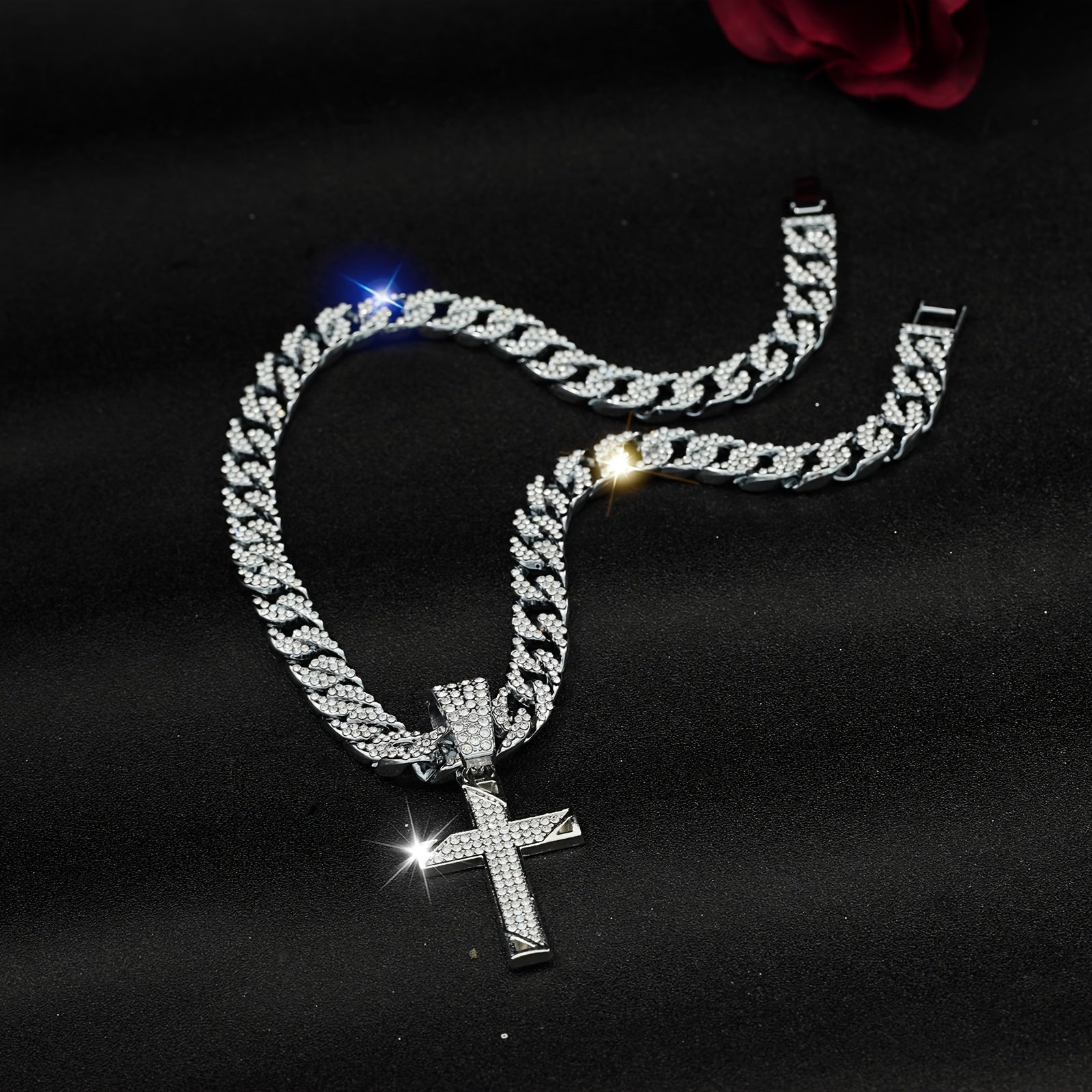 Zarif Kumushli Oltin O'q Pendantsuz Uzuk Trendy Y2K Cuban Chain bilan birga - 45cm sozlanadigan Clavicle zanjiri, Kiyimlar, T-shirtlar va boshqalar uchun ideal - Kundalik kiyimlar va bayramlar uchun ajoyib, O'q Uzuk, Trendy, Kiyim, T-shirt