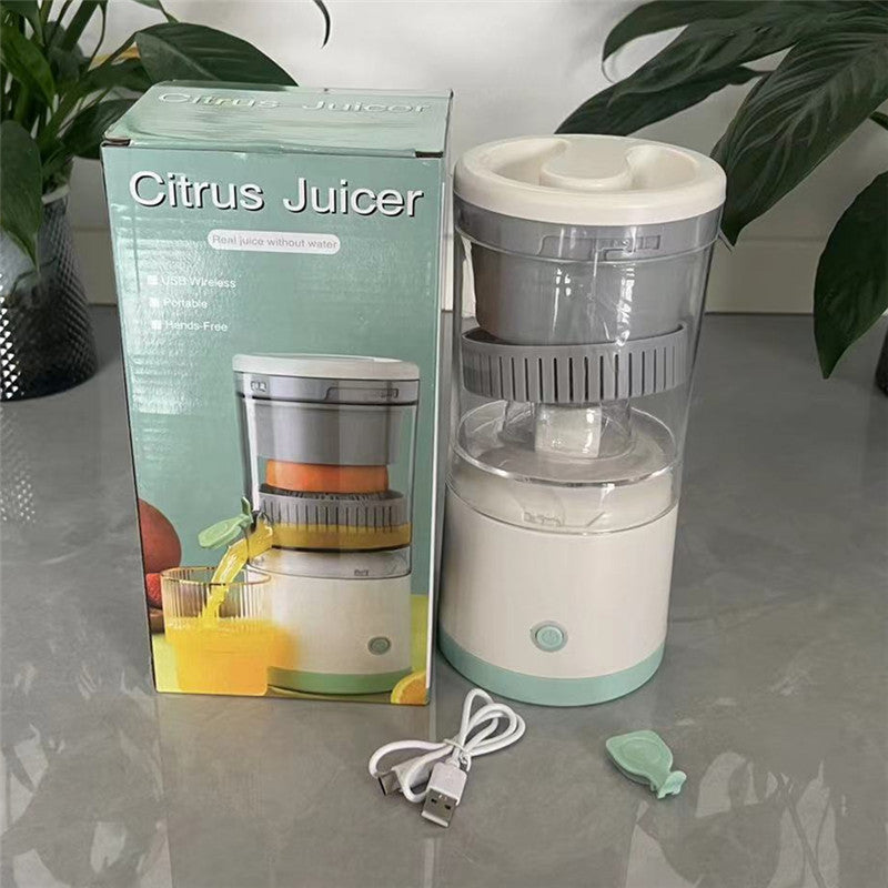 Exprimidor de cítricos recargable por USB con diseño desmontable y vaso de ABS de grado alimentario