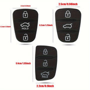 2 шт. резиновая крышка для брелока для автомобиля, корпус с 3 кнопками