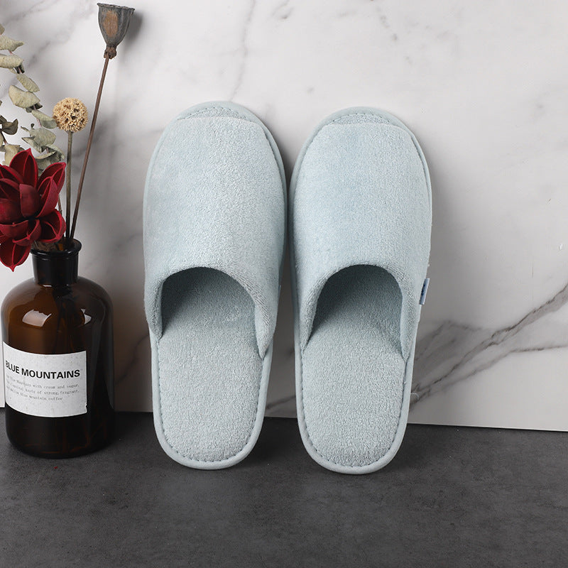 Non-slip Printed Linen Disposable Slippers for Hotel and Homestay Use