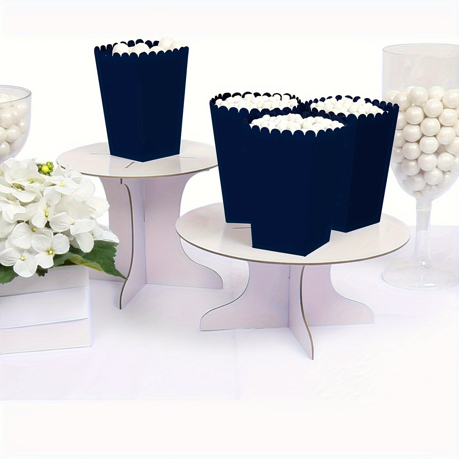 50 Mini Paper Popcorn Boxes for Weddings Birthdays and Snacks