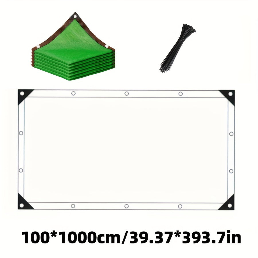 Green Polypropylene Privacy Mesh Fabric 90% Shading Breathable Screen for Balcony Pool Garden