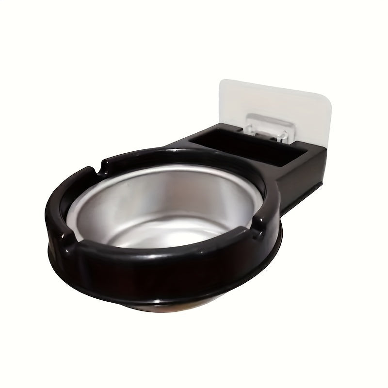 Modern Wall-Mounted Ashtray with Shelf No Drilling Needed for Home or Office