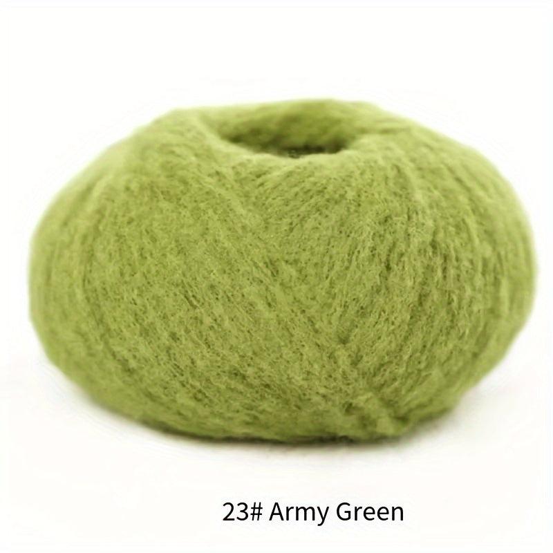 Soft Velvet Yarn Roll 40g Mixed Color Nylon for Knitting Dolls Scarves Blankets