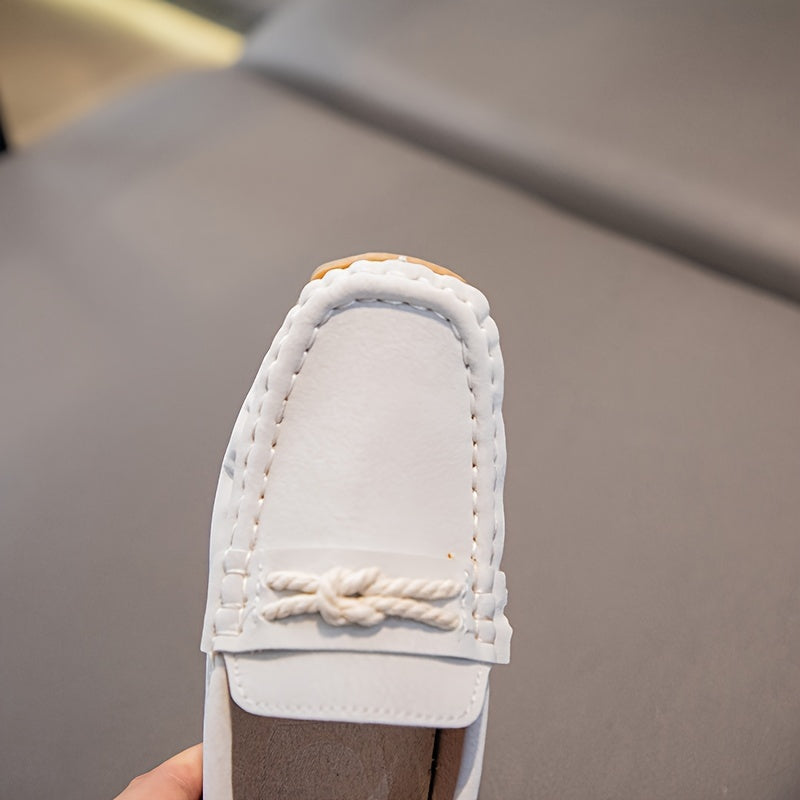 Kids Boys Casual Low Top Slip-On Shoes with Bow for Ages 14 and Under