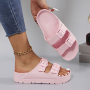 Women’s EVA Slide Sandals Casual Comfortable Flat Beach Vacation Shoes