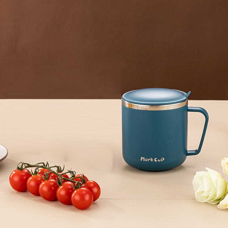 Taza de acero inoxidable de 400ml con doble capa y sello para oficina