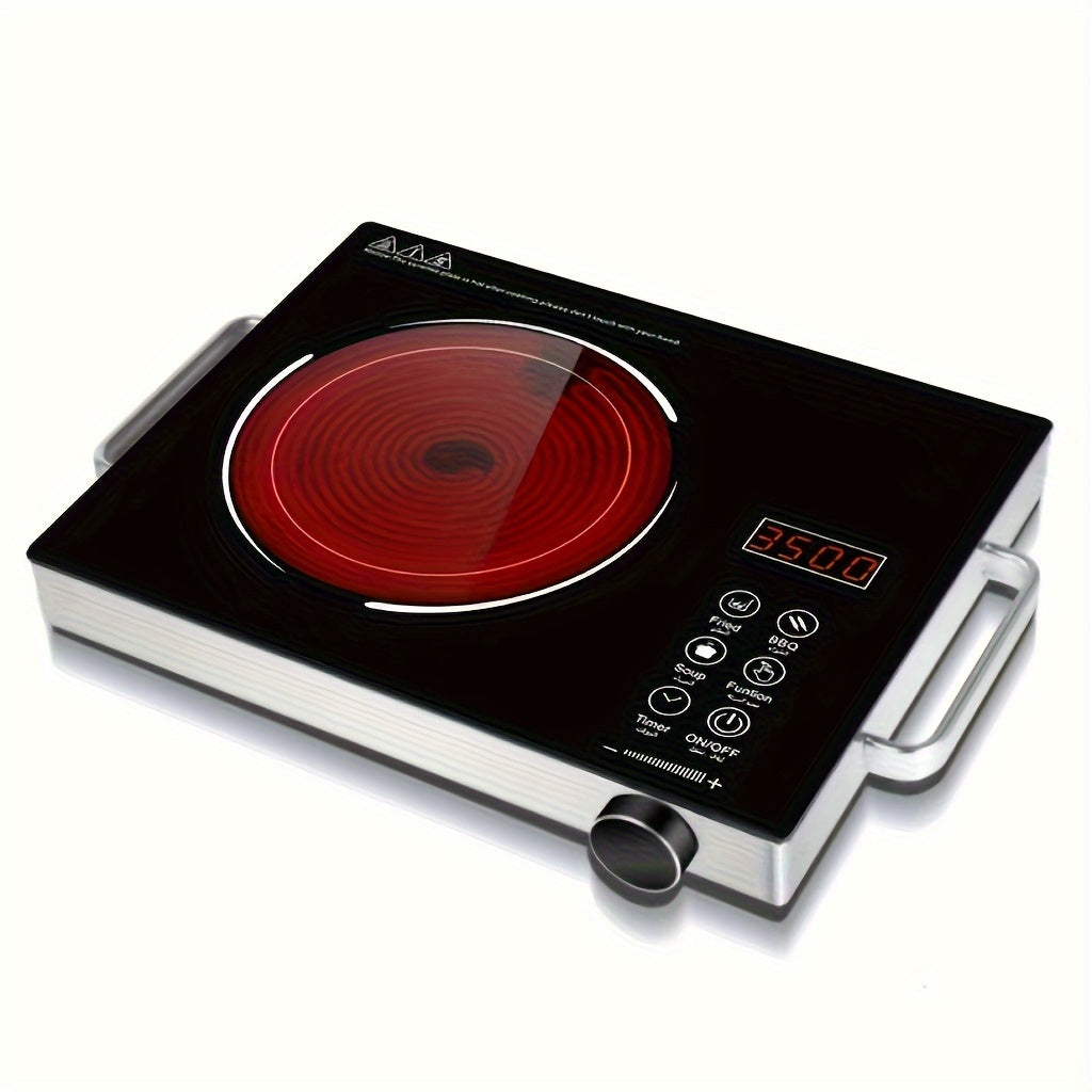 Portable 2000W Infrared Hot Plate Touch Control Anti-Scald Handles for Home Office Camping