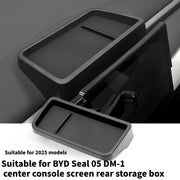 Interior Storage Box for Car Rear Center Console Tray Black Durable Material