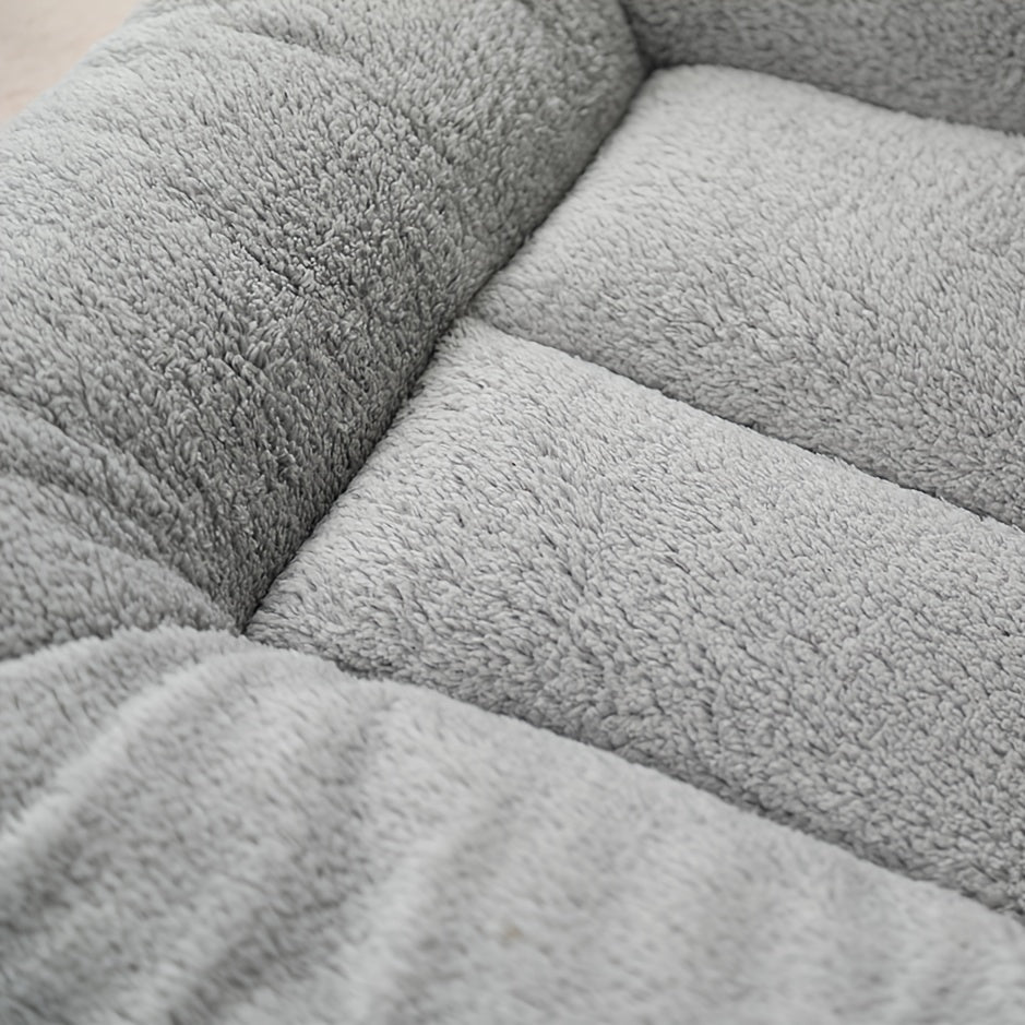 1 dona Katta Plush It Yostiq Sofasi qalin super yumshoq polyester tolalaridan tayyorlangan, barcha o'lchamdagi itlar uchun qulaylik ta'minlaydi.