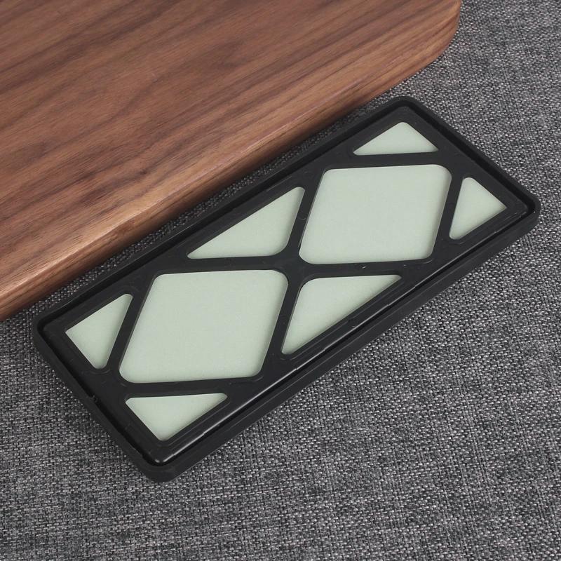 Chefs uchun katta bitta tomonlama silliqlash toshlari, tormozsiz kauchuk asos bilan