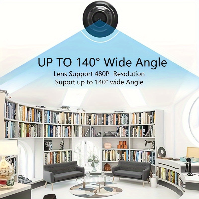 Wireless Indoor Security Camera with Motion Alerts USB Powered 480p