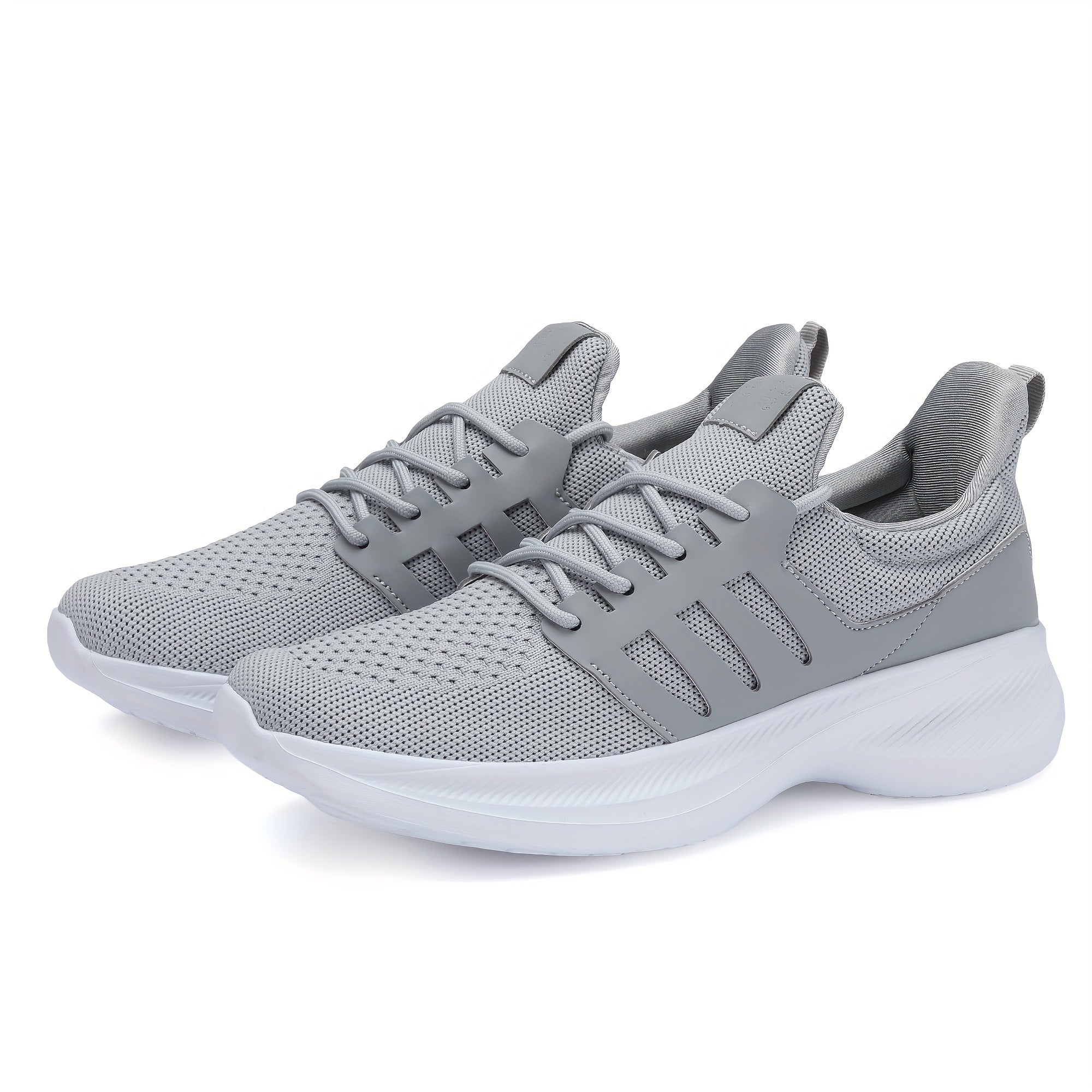 Men's Breathable Fabric Sneakers with Lace-Up Closure for All-Season Comfort