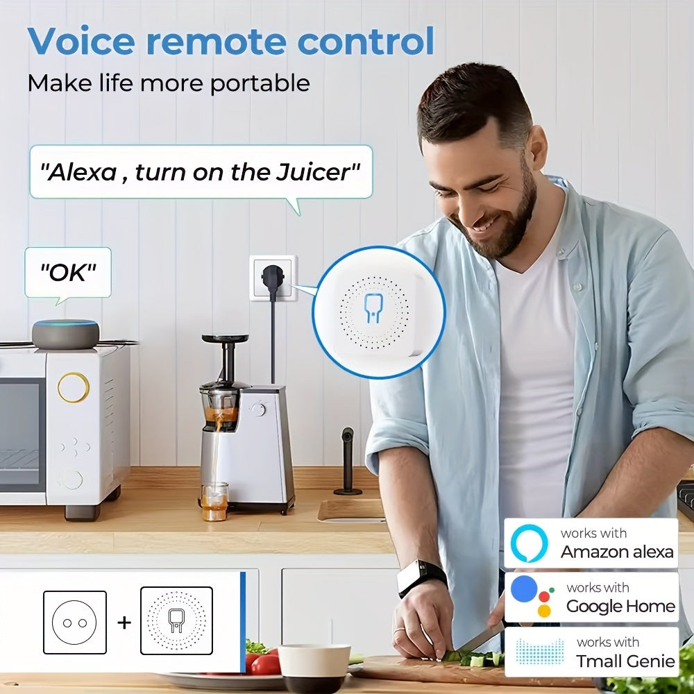 16A WiFi ZigBee Aqlli Oʻchirgich Moduli ilova va ovoz bilan boshqarish uchun elektronika
