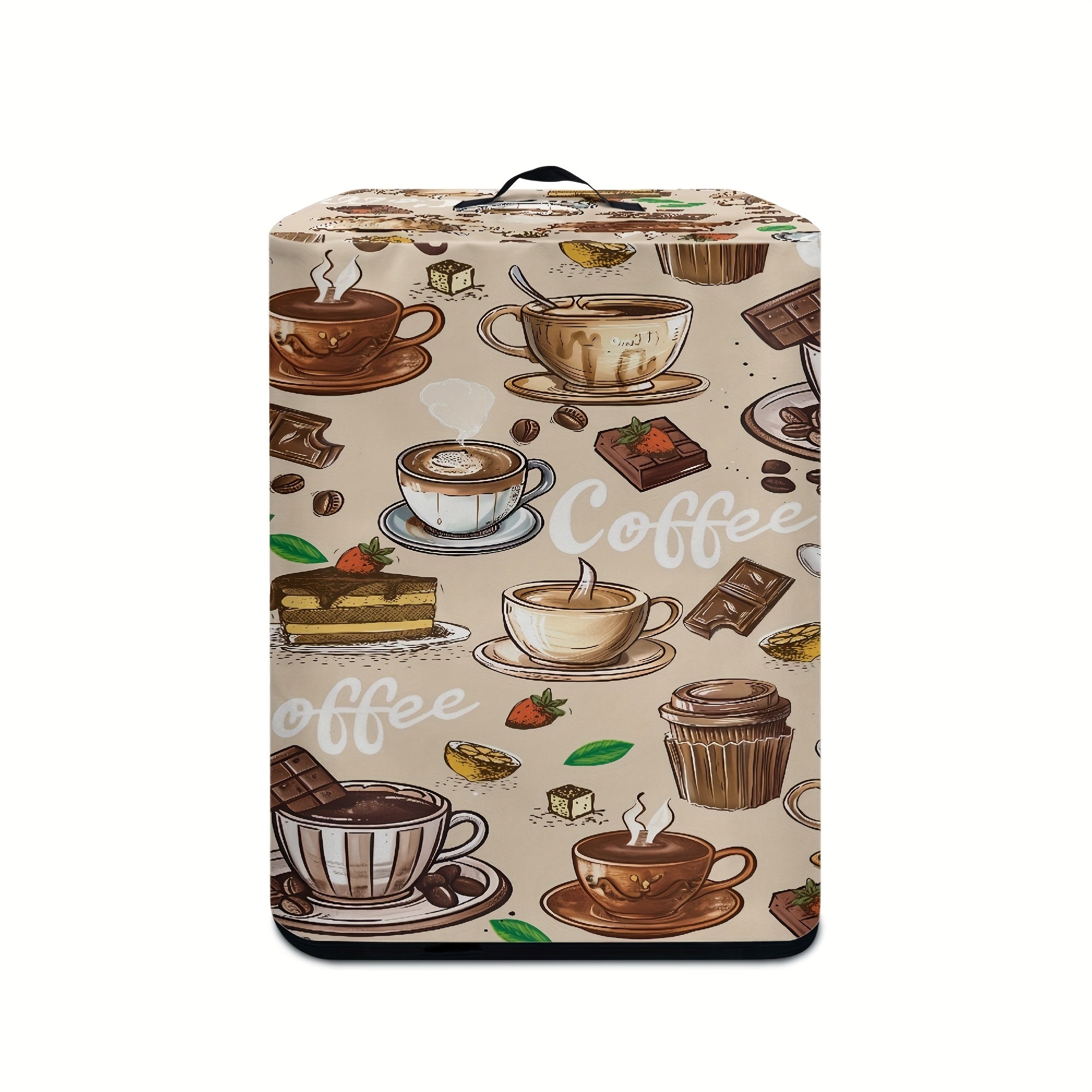 Ko'p funksiyali oshxona apparati qopqog'i tutqichi va qog'oz sochiq sumkasi bilan, elektr qozon, bosim qozoni va havo fritöre uchun mos. Havo fritöre uchun qahva mavzusidagi chang qopqog'i, mukammal.