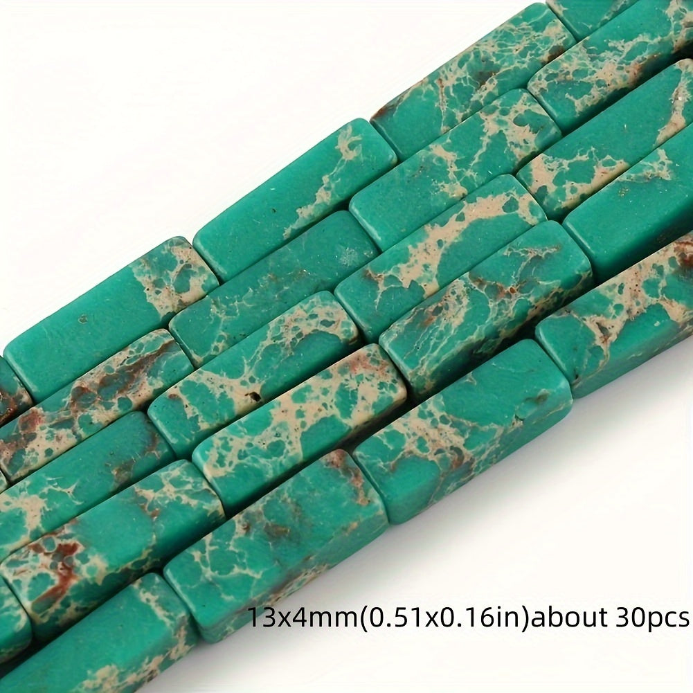 Natural Stone Jasper and Shoushan Beads Set for Jewelry Making Multicolor Cylindrical