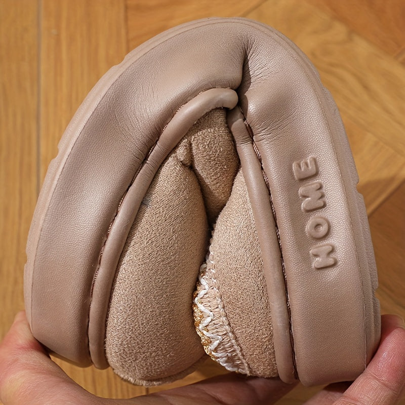 Couples' Winter Slippers Soft EVA Warm Lining Dictionary Style