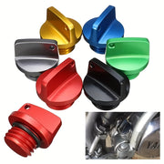 Motorcycle Oil Cap Multi-Color Metal Replacement for Engine Protection