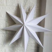 White 9-Pointed Star Paper Lantern 12 Inch for Weddings Parties and Decor