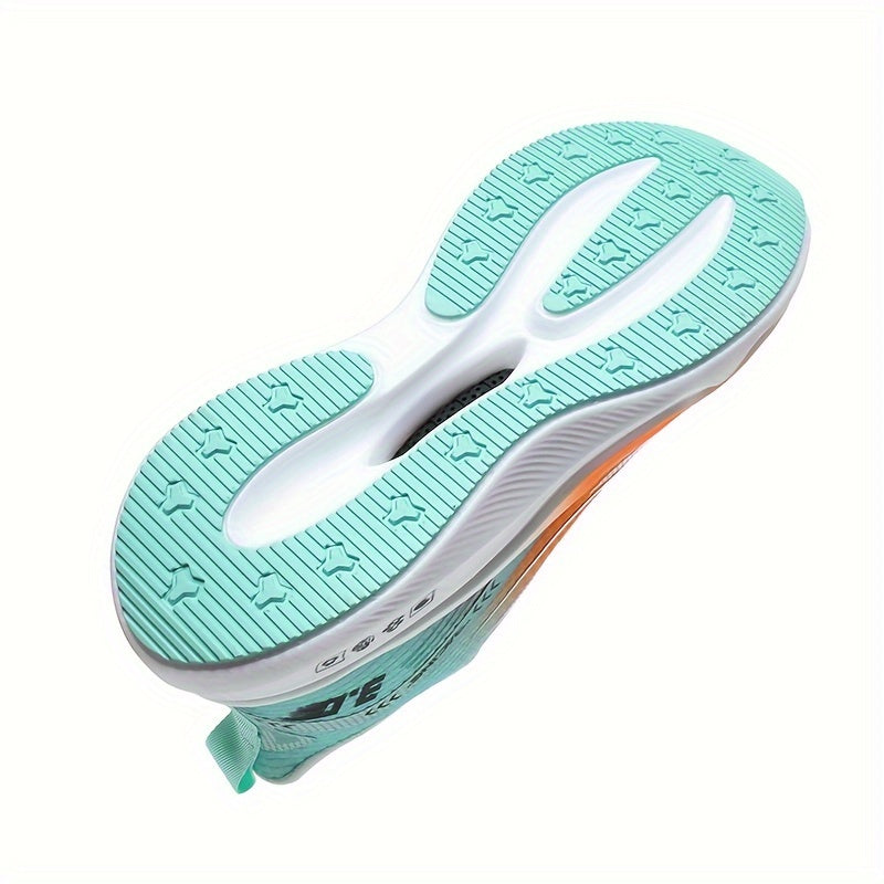 Men's Ultra-Light Carbon Plate Running Shoes Breathable Mesh Shock-Absorbing Lace-Up