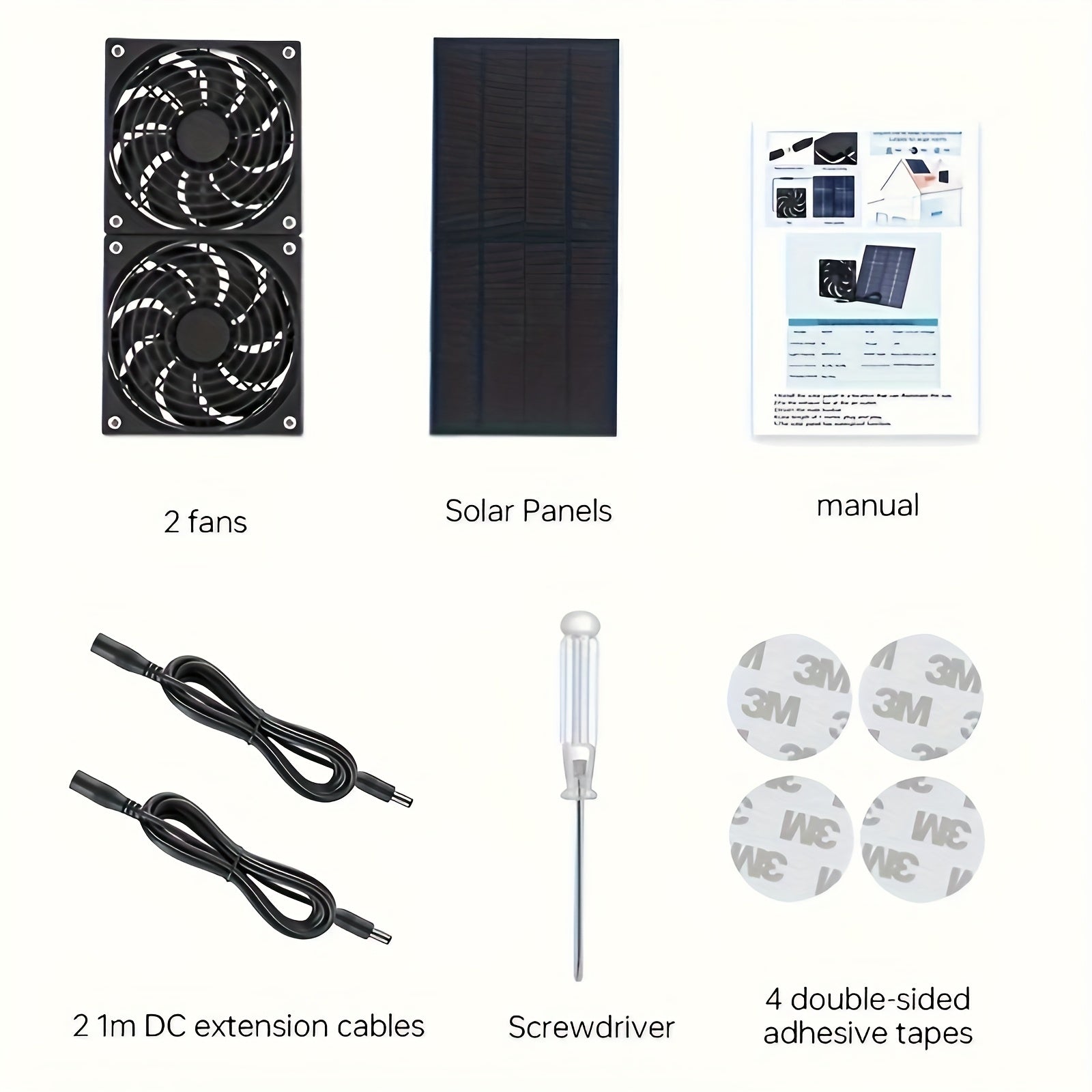 Cooling Exhaust Fan for Pets, Pet Kennel Ventilation, Dual Fans