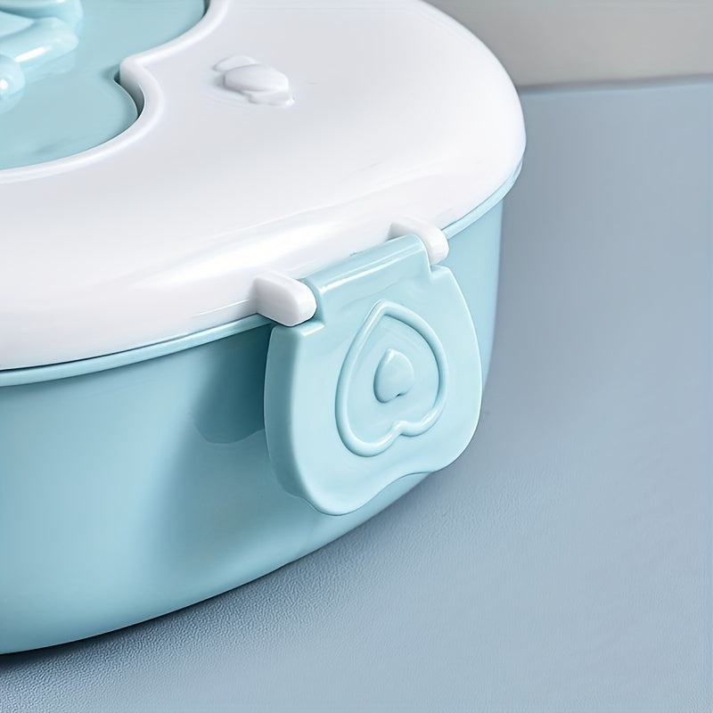 Mustahkam Plastik Ovqat Qutisi, O'yinchoq Multfilm Dizayni, Bo'shliqlar va Izolyatsiya - Talabalar va Ofis Ishchilari Uchun Mukammal. Mikroto'lqinli Pechda Ishlatishga Yaroqli va Qo'lda Foydalanish, Quvvatli To'rtburchak Shakli Oson Ovqat Saqlash Uchun.