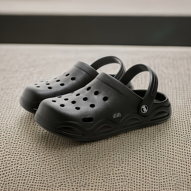 Unisex EVA Clogs Non-Slip Thick Solid Color Slip-On Sandals