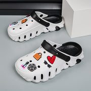 Women's White EVA Ventilation Clogs Slip-On Indoor Outdoor Comfort