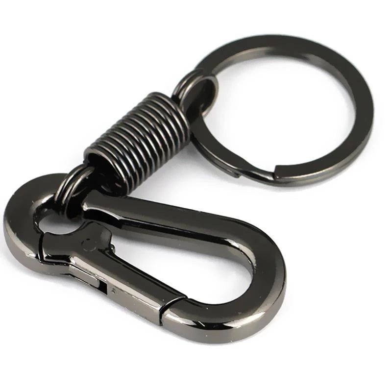 Vintage-Inspired Metal Carabiner Keychain for Keys and Bags