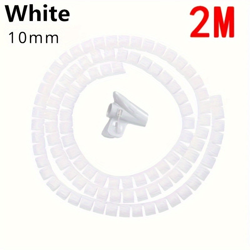 Flexible Spiral Cable Wire Protector for Computer Cords 16/10mm Organizer