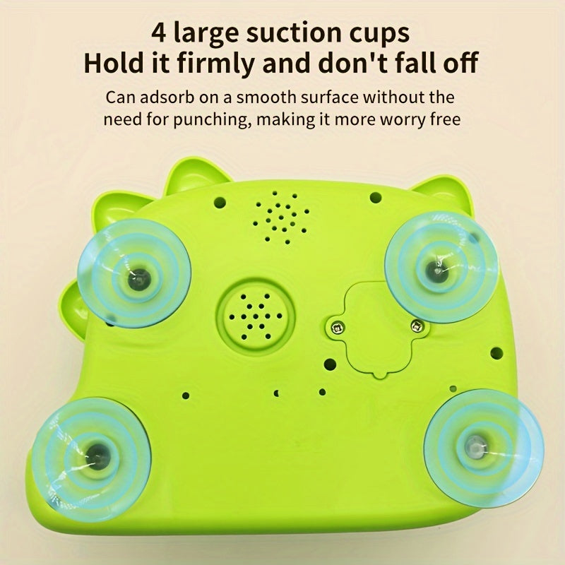 Bolalar uchun musiqa va sukut rejimi bilan dinozavr pufakchali vanna o'yinchoqi