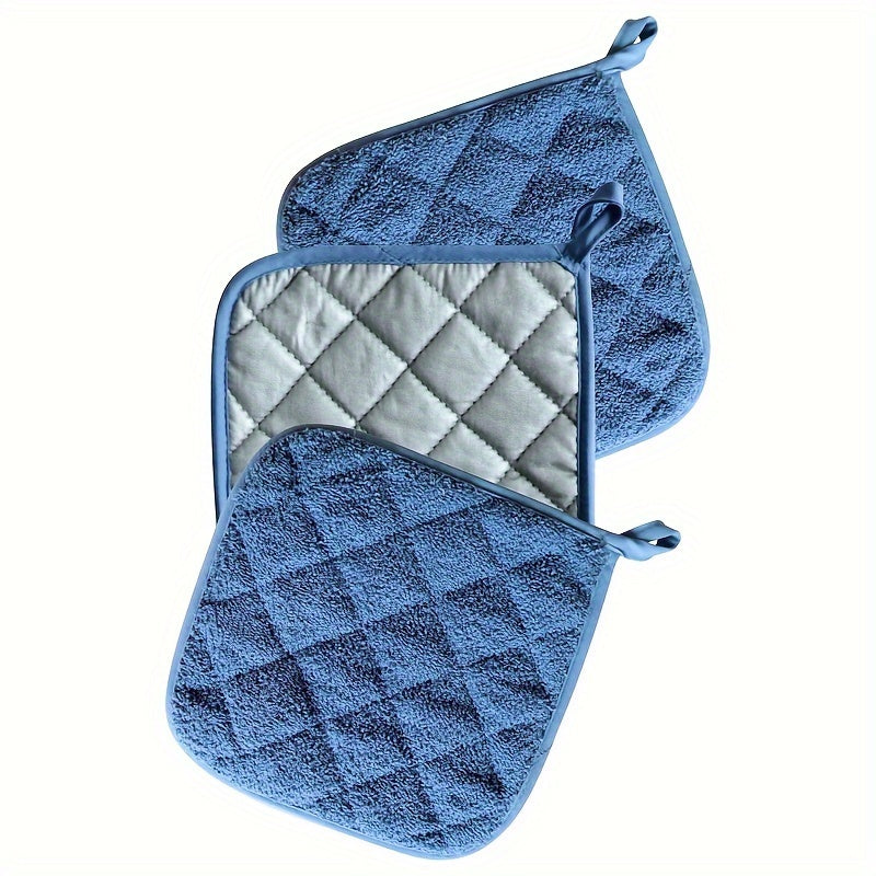 Kitchen Accessories Set 3 Pieces Anti-Scald Towel Cloth Insulation Pads Microwave Gloves Pot Mat
