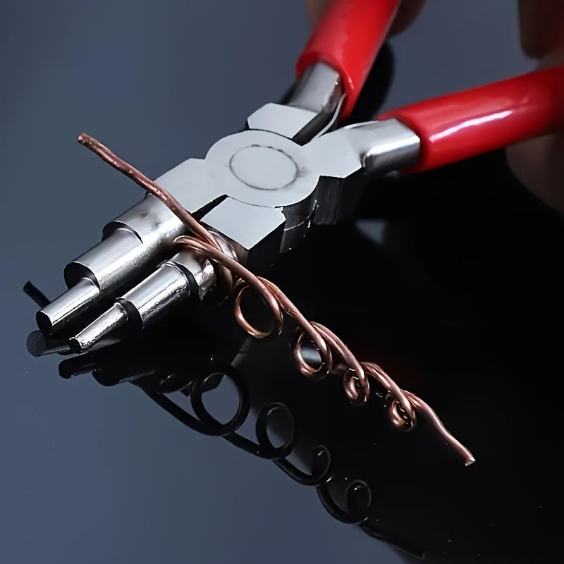 Jewelry Making Pliers Carbon Steel 6-in-1 Looping Wrapping Beading Tool