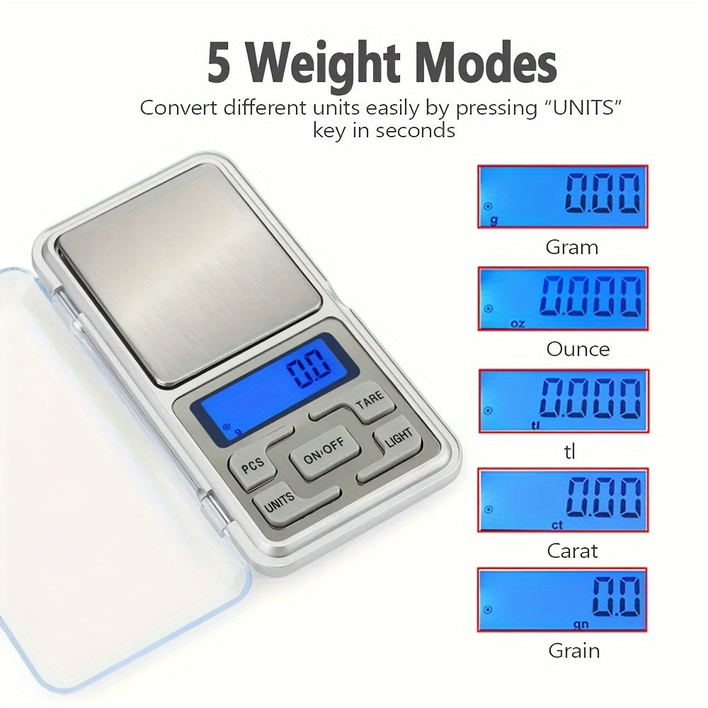 Electronic Jewelry Scale 100G Capacity, Accurate 0.01G, Portable Kitchen Digital Scale