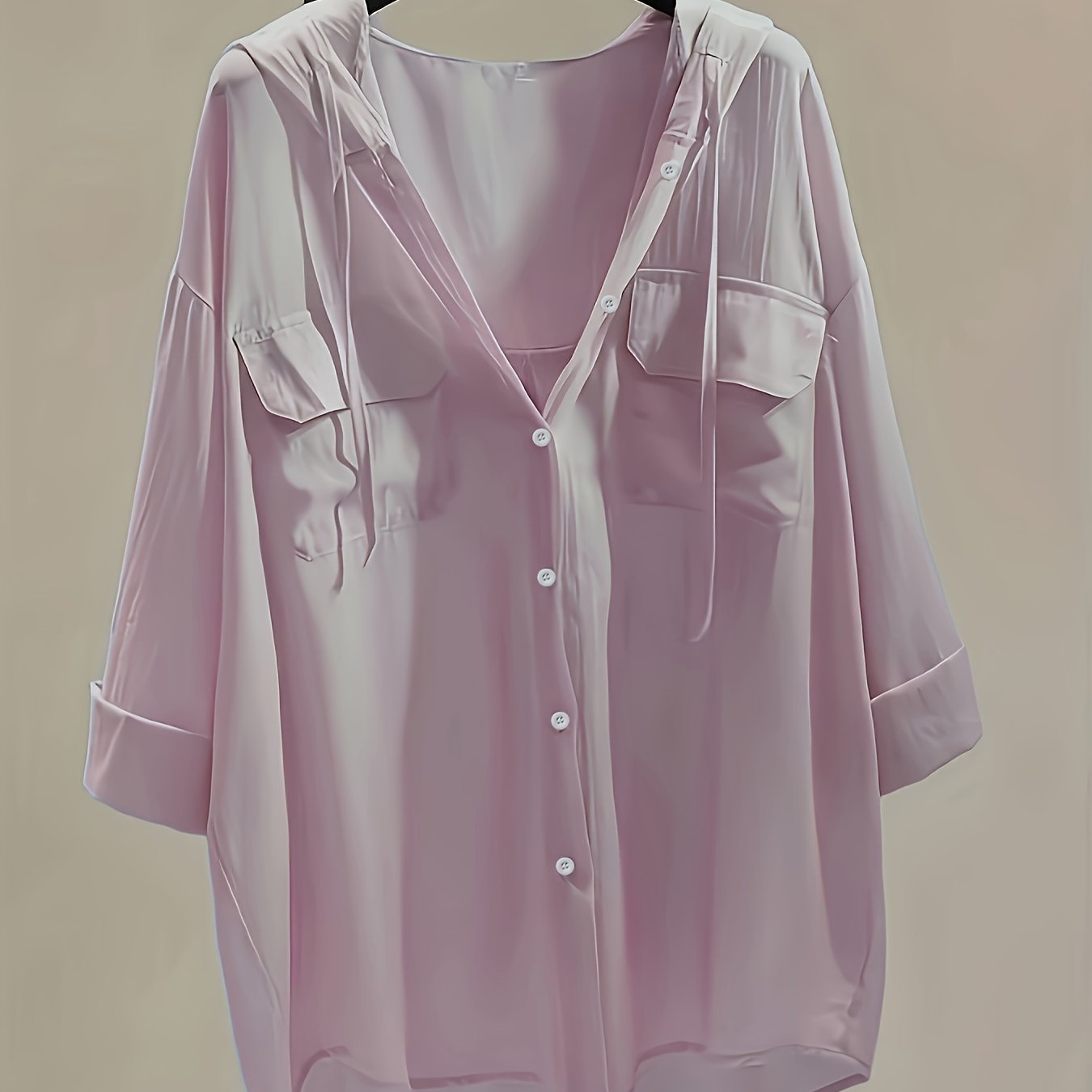 Women's Sun Protection Shirt Hooded Lightweight Solid Polyester for Spring Summer Fall