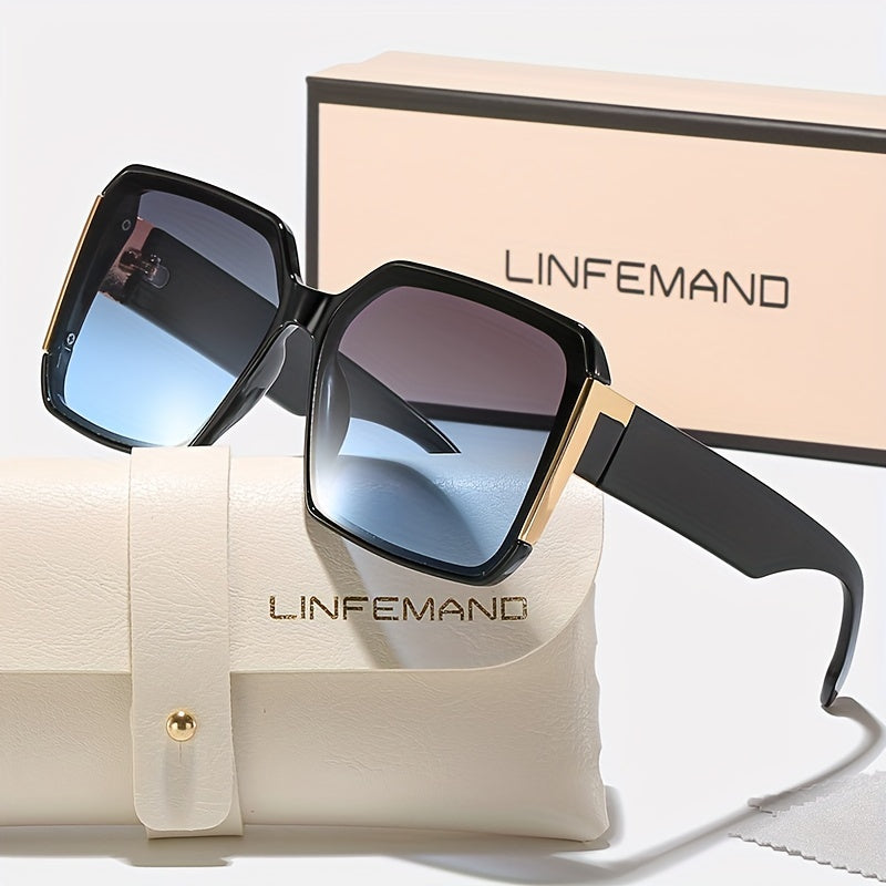 Большие рамки модных очков для женщин, солнцезащитные очки на открытом воздухе, ветронепроницаемые, для вождения, вечеринок, подарков