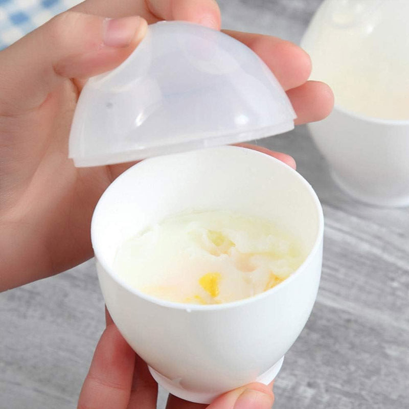 1 Mikrotolqinli tuxum pishirgich, bug'li va tuxum pocheri - ABS material, hidlanmaydigan, oson tozalanadigan plastik dizayn, sog'lom nonushtalarni tez tayyorlaydi