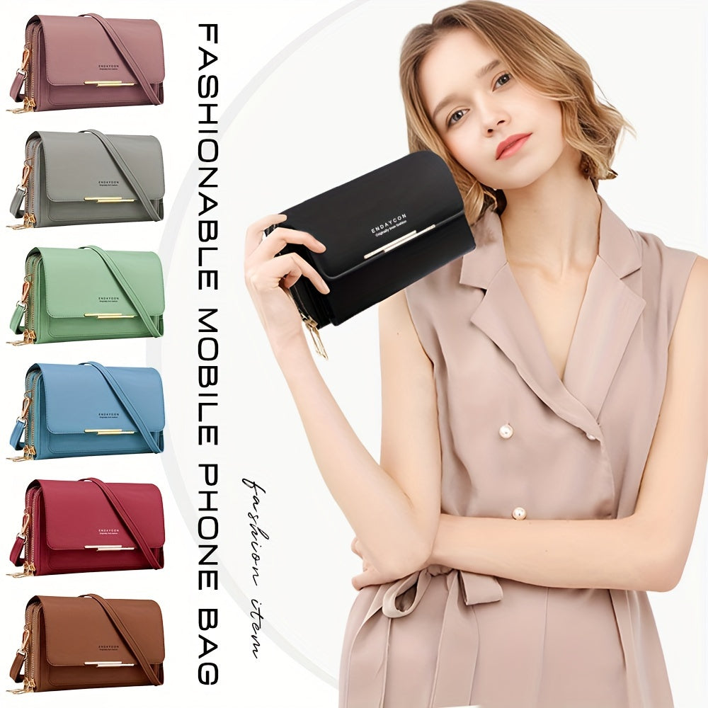 Small Square Crossbody Bag for Women PU Casual Lightweight with Adjustable Strap