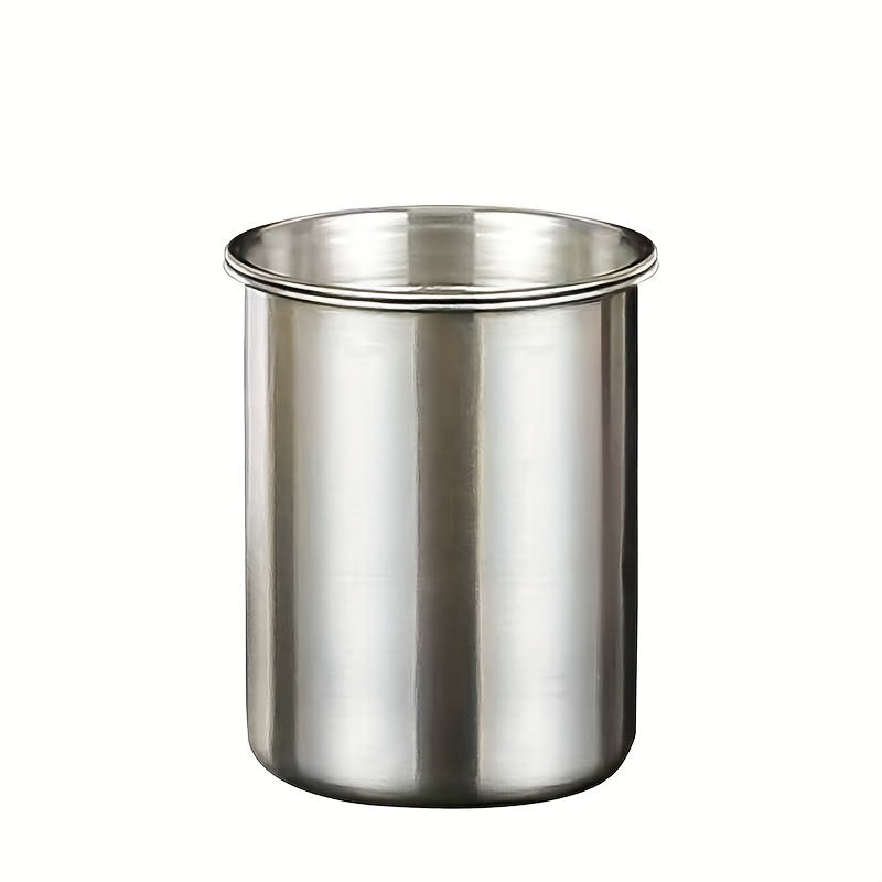 Stainless Steel Ashtray with Gold Rim Windproof Smokeless Indoor Outdoor