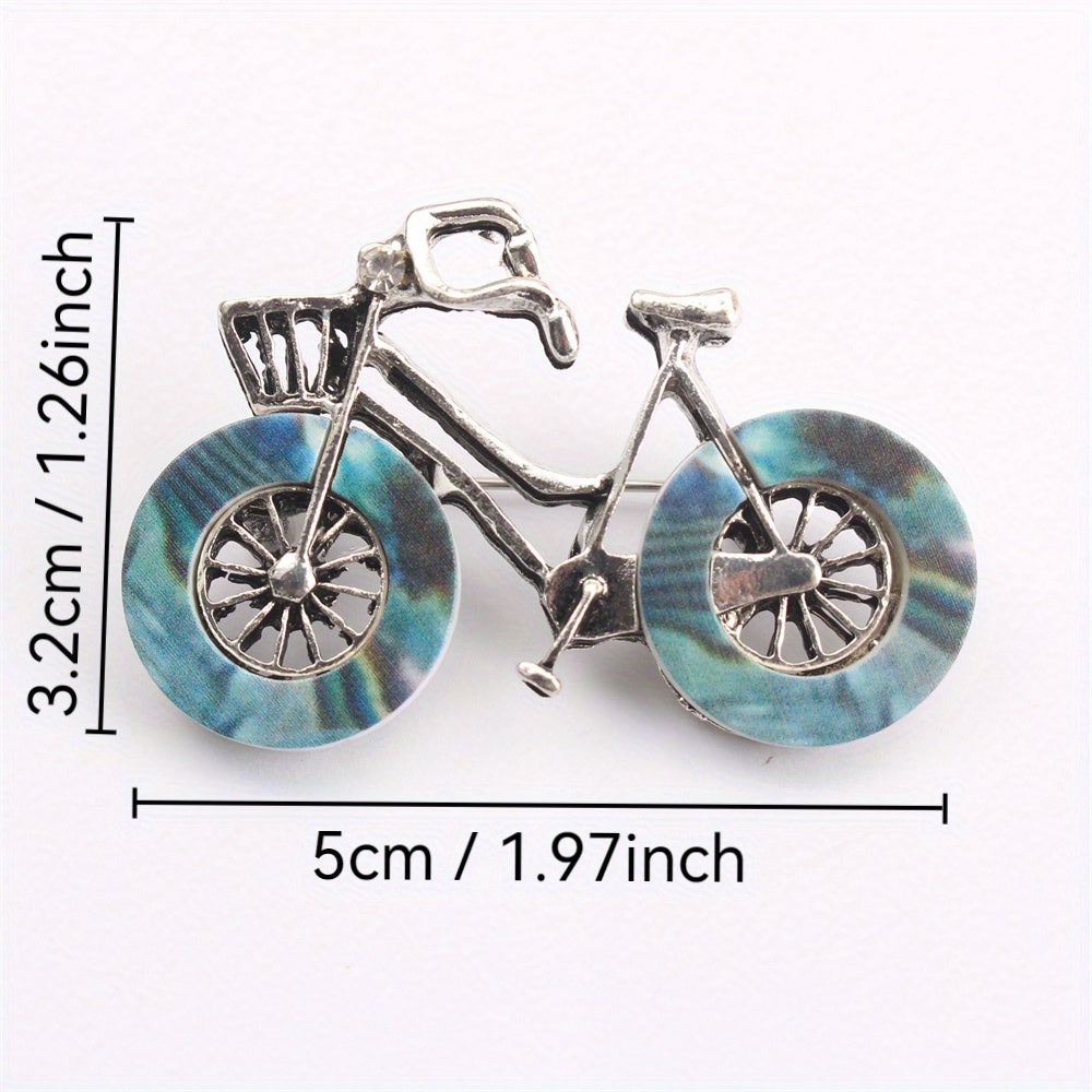 Rhinestone Bicycle Brooch for Women Stylish Jewelry Accessory for Outfits Purses and Headwear