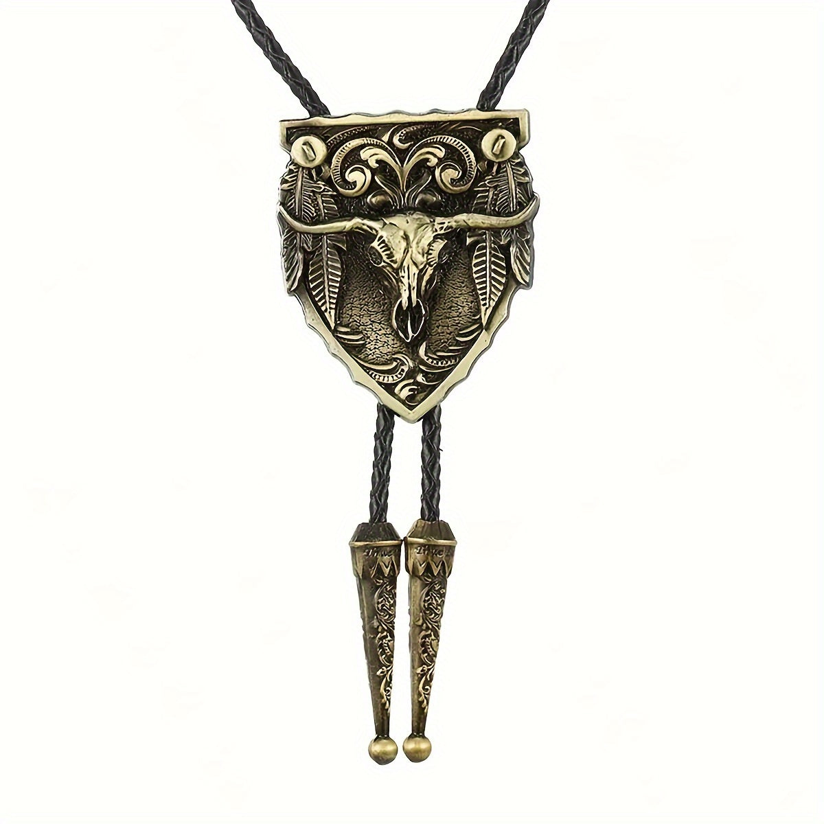 Western Cowboy Tie Necklace for Men Casual Street Fashion Accessory