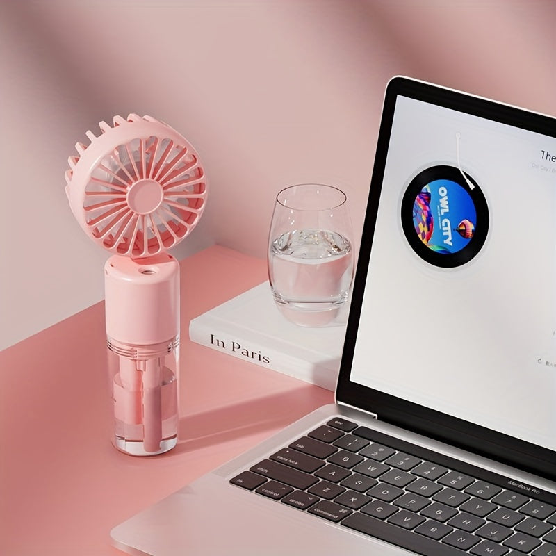 Portable USB Fan with Rechargeable Battery and Wearable Design