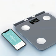 Smart 8-Electrode Body Fat Scale LED Display Wireless Battery Powered Stainless Steel Electrodes