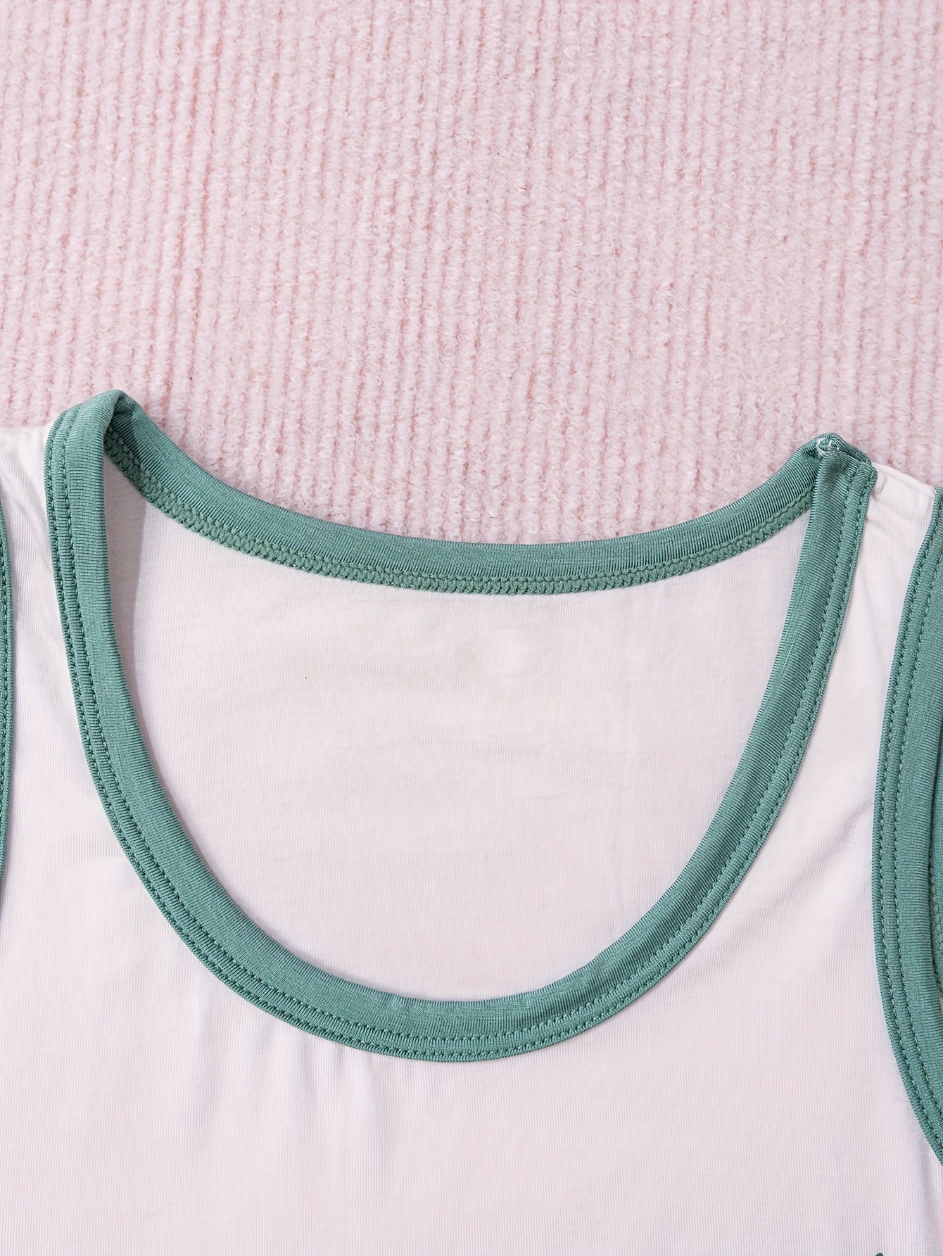 Children's Green Dinosaur Print Vest for Boys Breathable Cotton Skin-Friendly Resistant to Pilling Fading