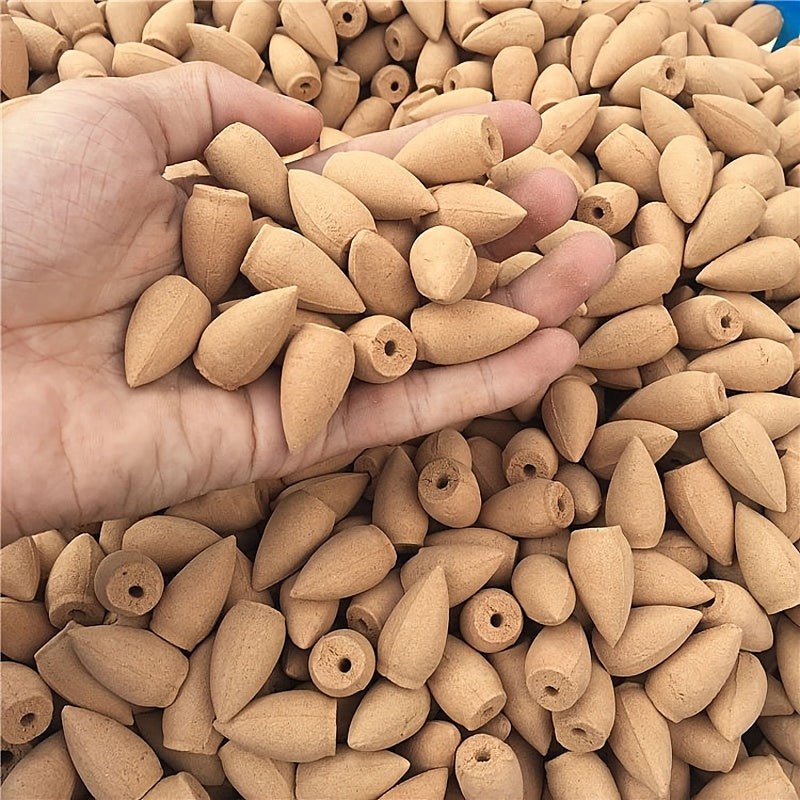 Meditatsiya va yoga uchun 120 ta tabiiy orqaga oqadigan tutun konuslari. Uy yoki ofisda salbiy energiyani tozalash uchun sharshara tutun yoqgichlari uchun ideal.