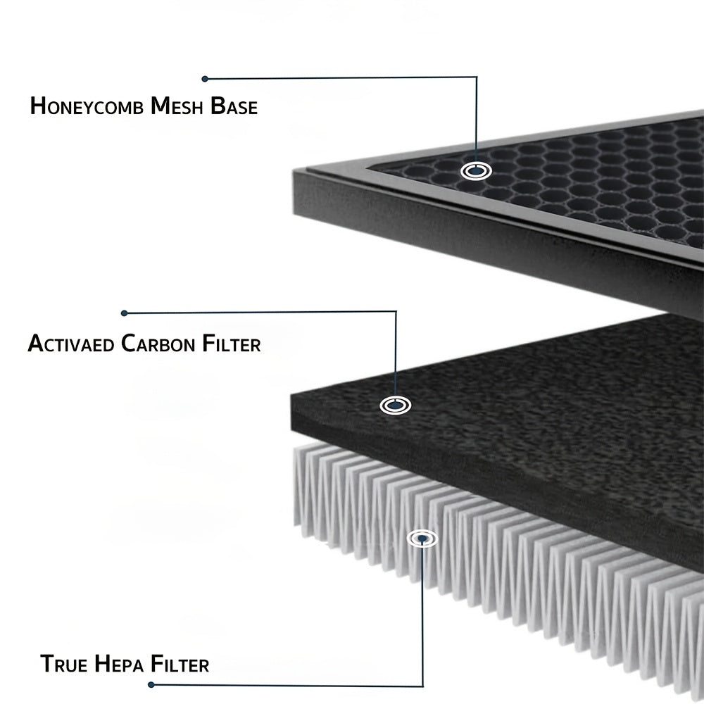 Автомобильный воздушный фильтр HEPA с активированным углём, комплект из 2 шт. для Tesla Model 3 Y