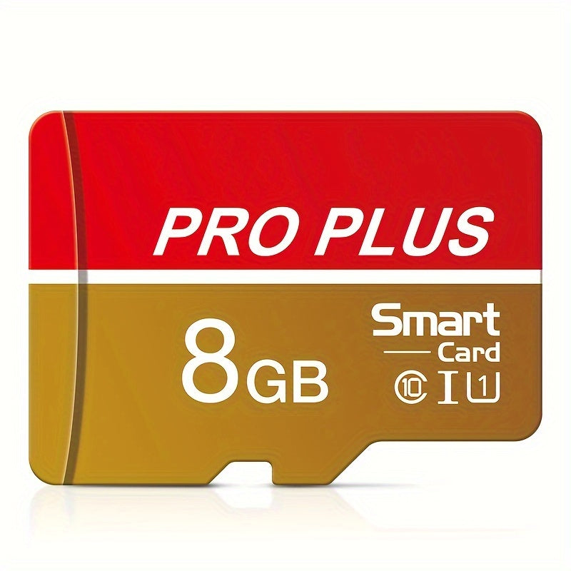 Tarjeta de memoria de alta velocidad U3 Clase 10 de 8GB a 256GB en rojo y dorado con adaptador SD para teléfonos, tabletas y cámaras