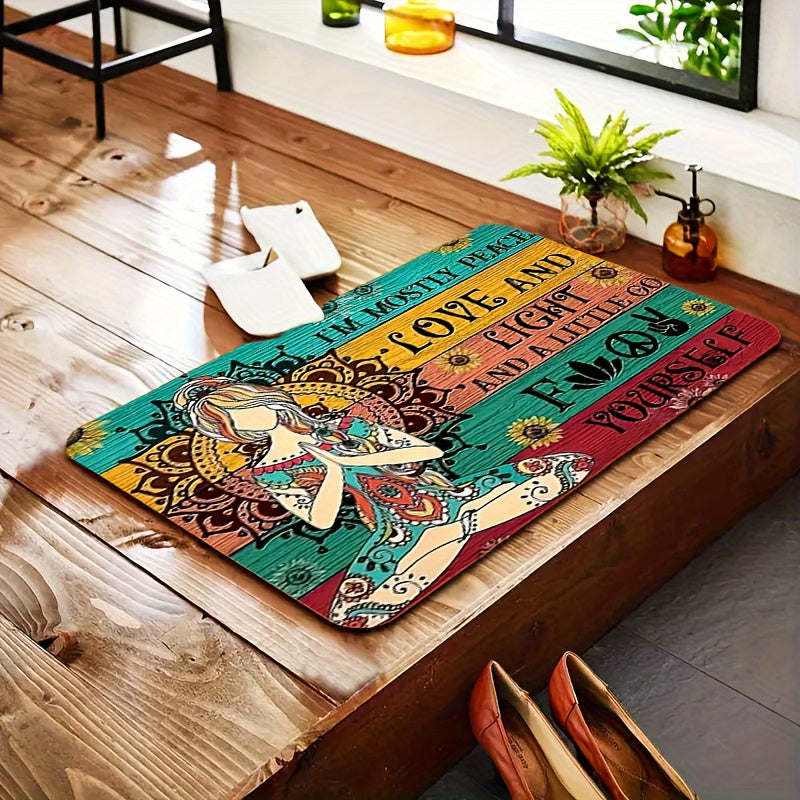 Polyester kir yuvish uchun mato, suv o'tkazmaydigan, sirpanmaydigan, dog'ga chidamli, uy kirish joyi uchun